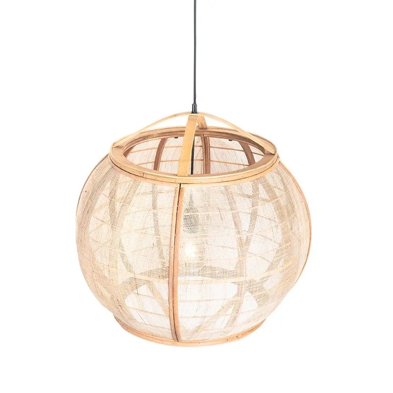 Lampada a sospensione orientale marrone 58 cm - Pascal