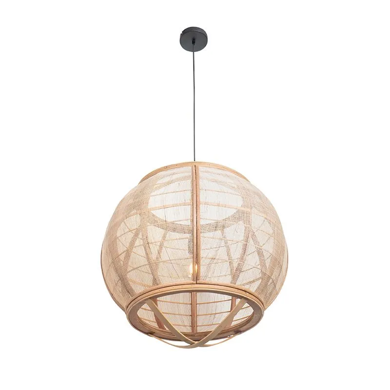 Lampada a sospensione orientale marrone 58 cm - Pascal