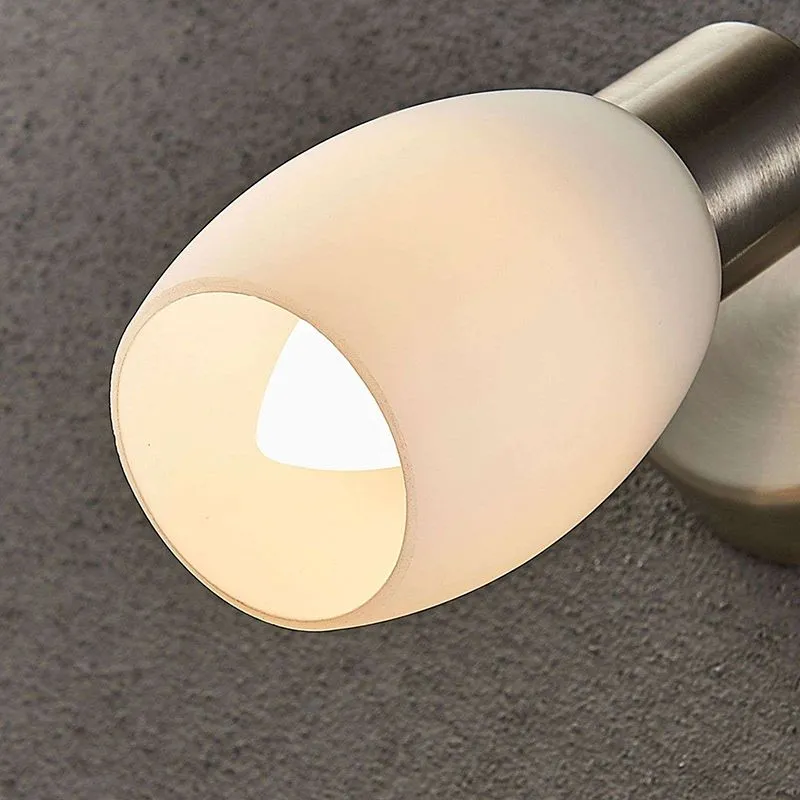 Lampada da parete classica cromata con E14 e easydim orientabili - Arda