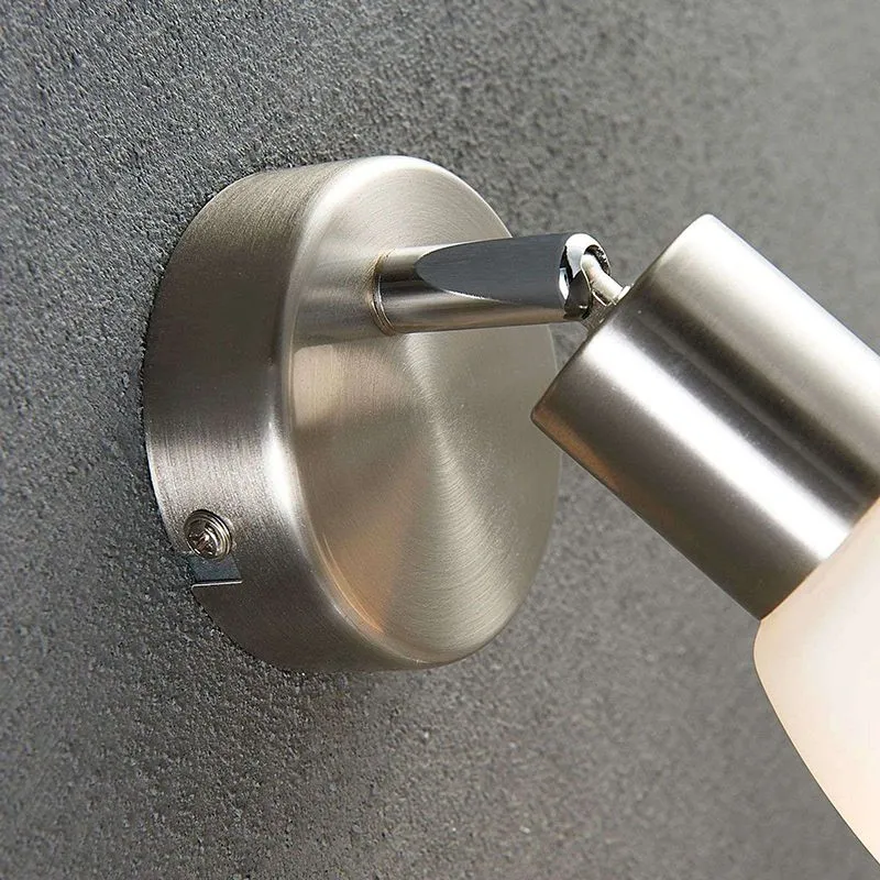 Lampada da parete classica cromata con E14 e easydim orientabili - Arda