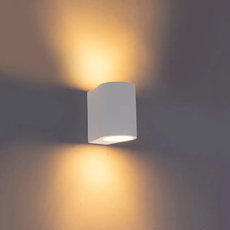 Lampada da parete moderna bianca con effetto luce - Tubo