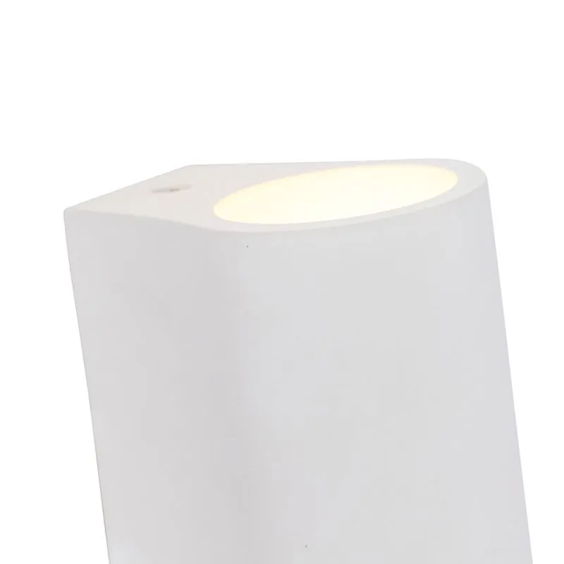 Lampada da parete moderna bianca con effetto luce - Tubo