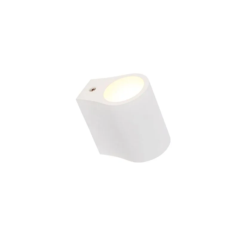Lampada da parete moderna bianca con effetto luce - Tubo