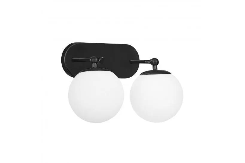LAMPADA DA PARETE MODERNA NERA LAMPADA DA PARETE FREDICA W2