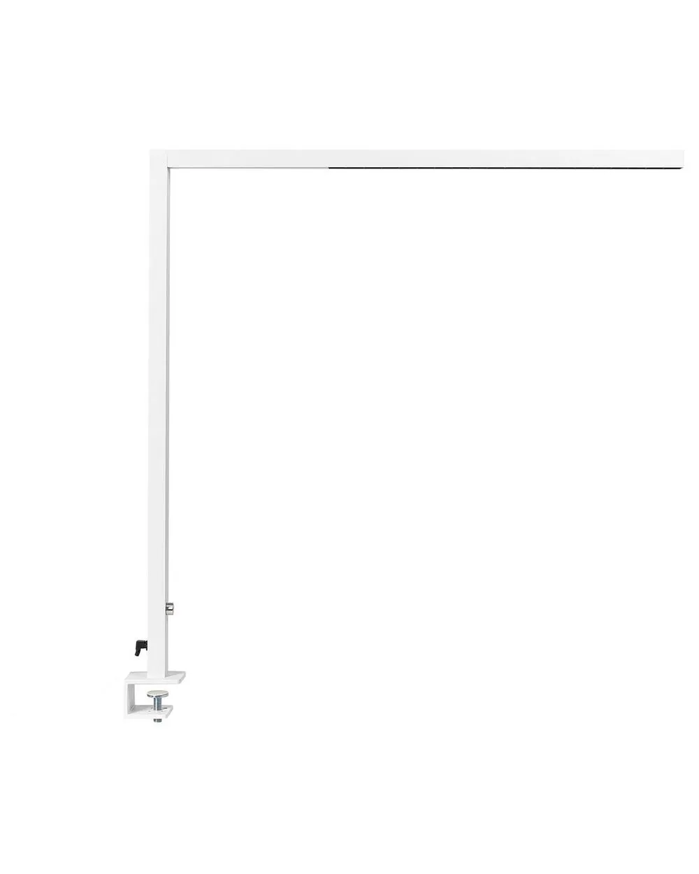 Lampada da tavolo con morsetto a LED VOLANS con dimmer Metallo Bianco