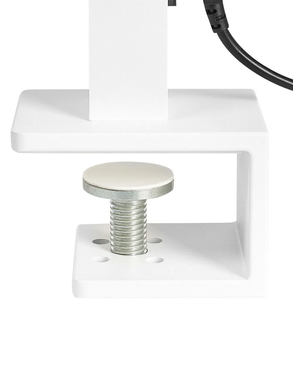 Lampada da tavolo con morsetto a LED VOLANS con dimmer Metallo Bianco