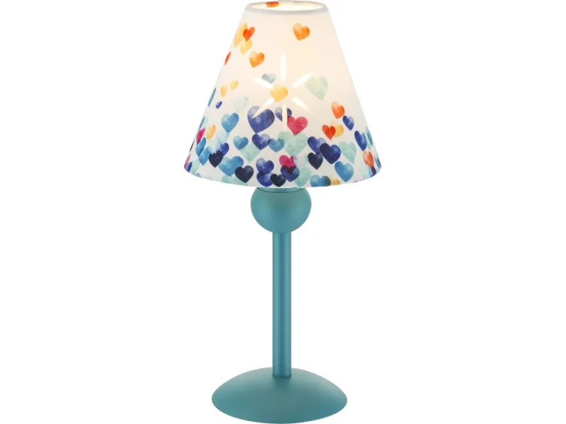 Lampada da tavolo in plastica Idea turchese