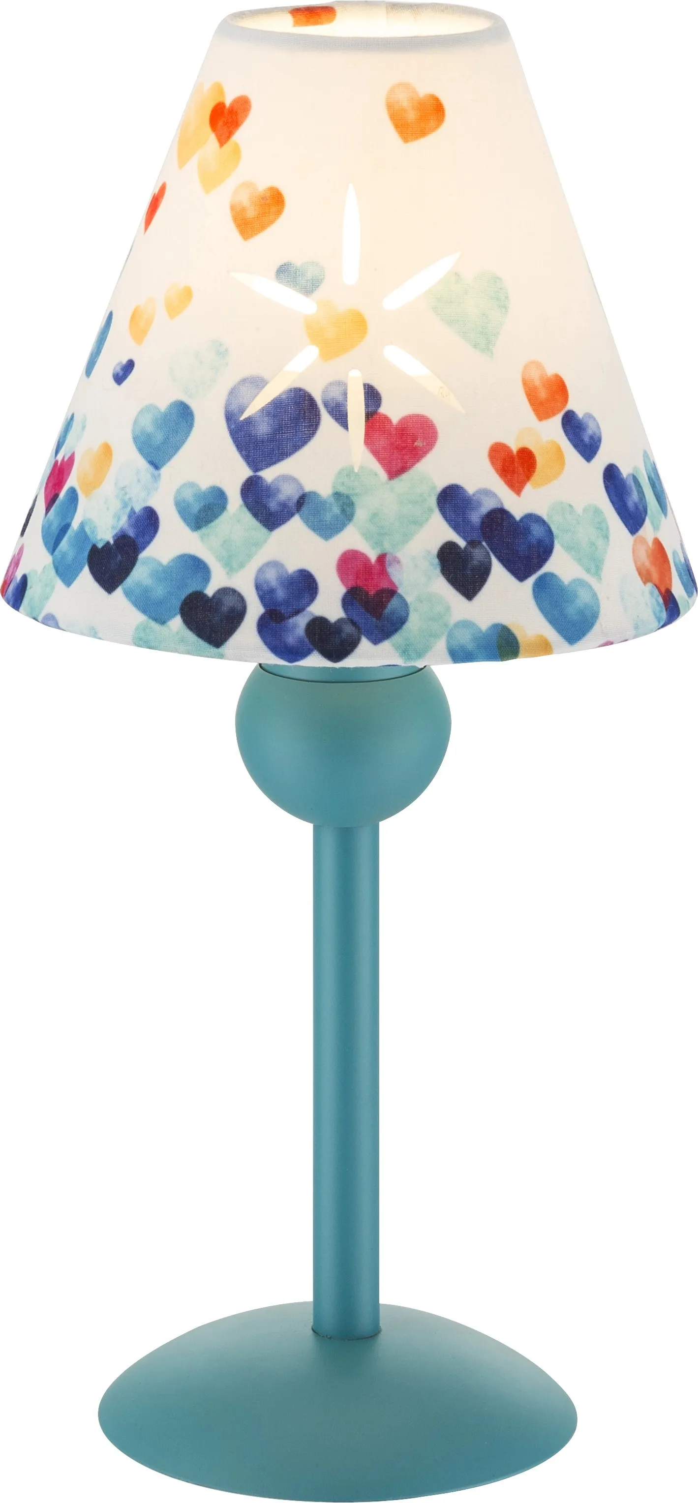 Lampada da tavolo in plastica Idea turchese