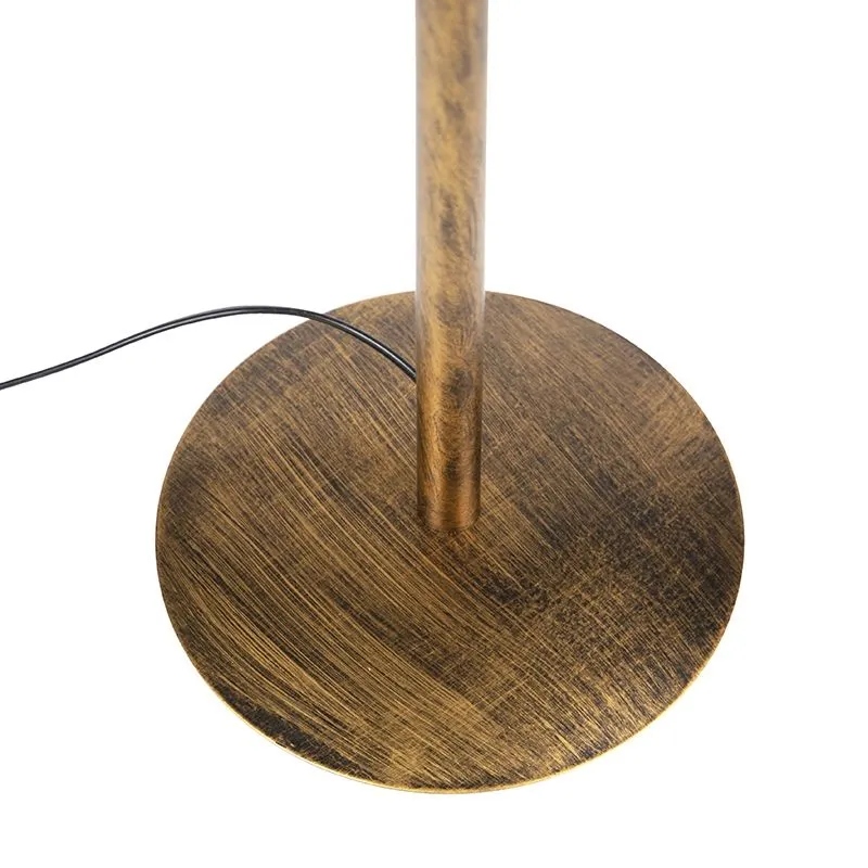 Lampada da terra botanica oro con paralume design farfalla 40 cm - Simplo