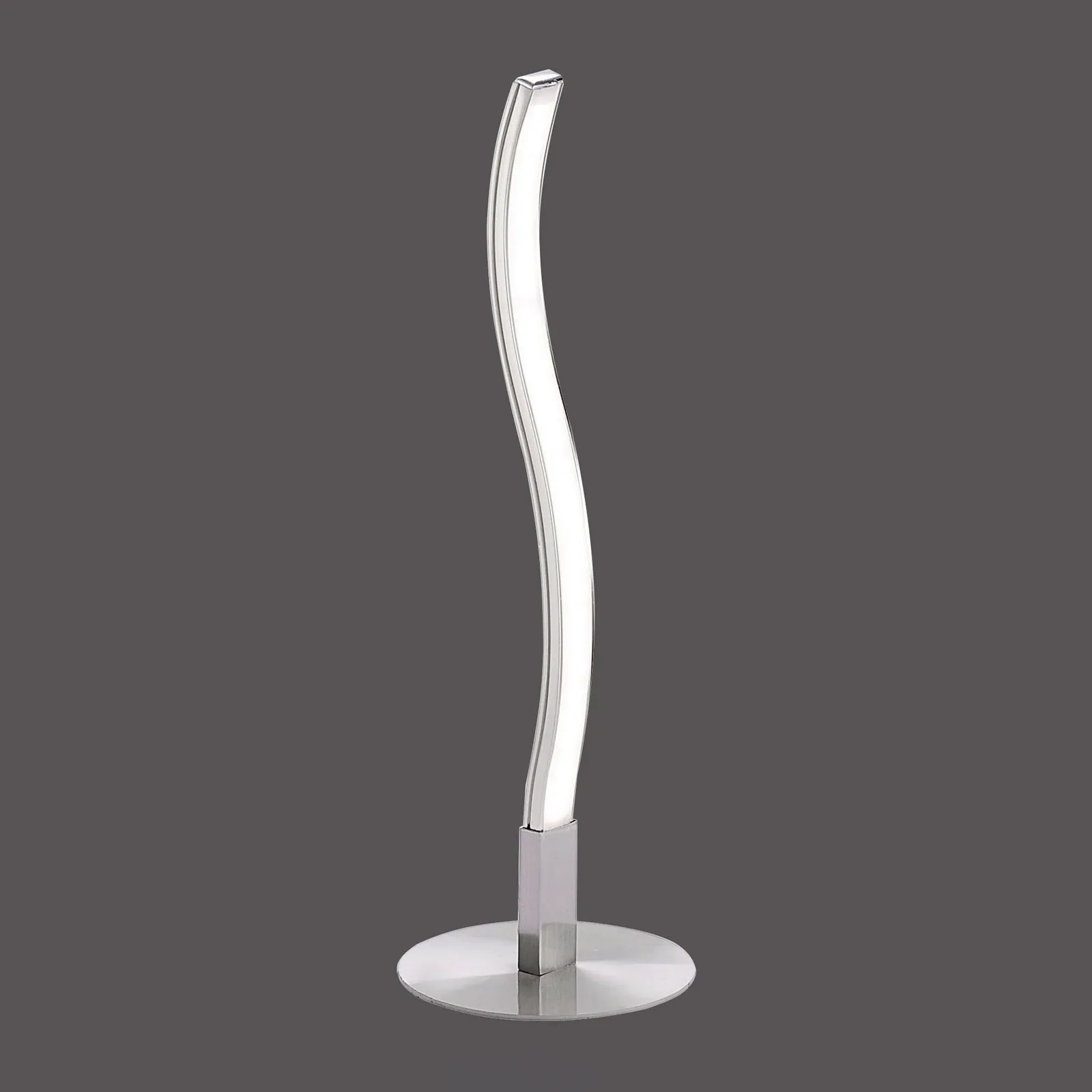 Lampada LED da tavolo Wave 3.000K 30cm acciaio