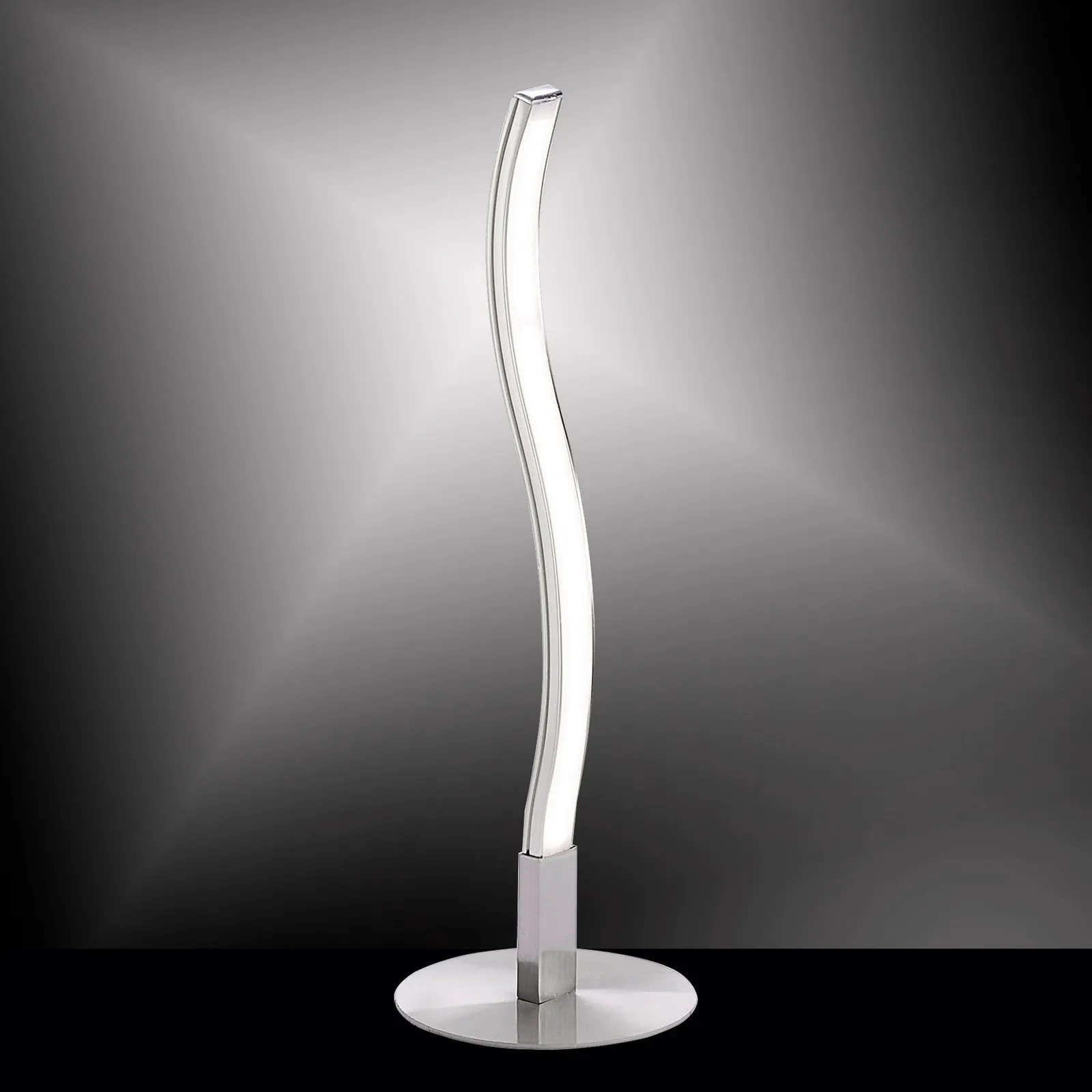 Lampada LED da tavolo Wave 3.000K 30cm acciaio