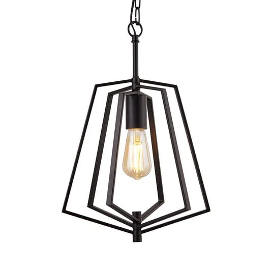 Lampada sospensione Slinky, 1 luce, nero satinato