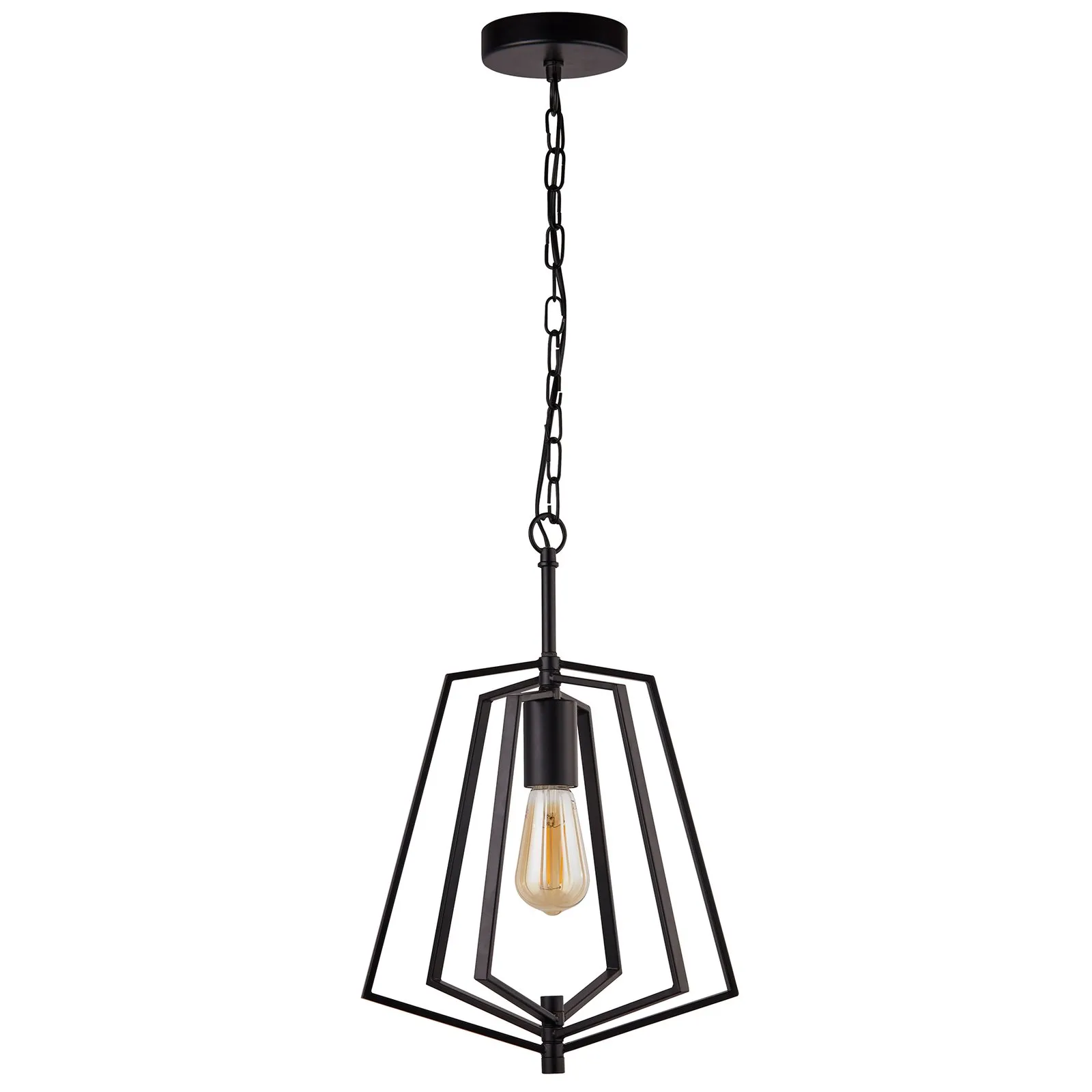 Lampada sospensione Slinky, 1 luce, nero satinato