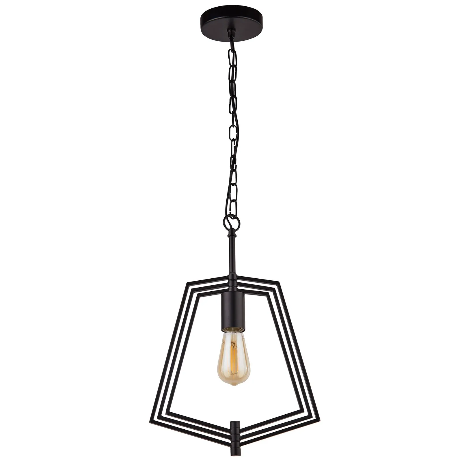 Lampada sospensione Slinky, 1 luce, nero satinato