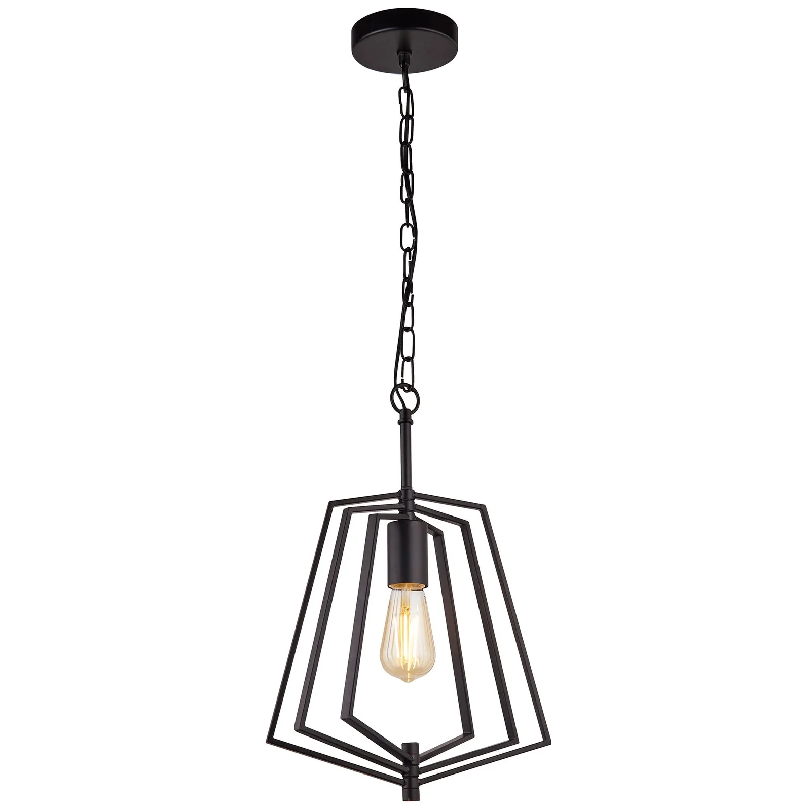 Lampada sospensione Slinky, 1 luce, nero satinato
