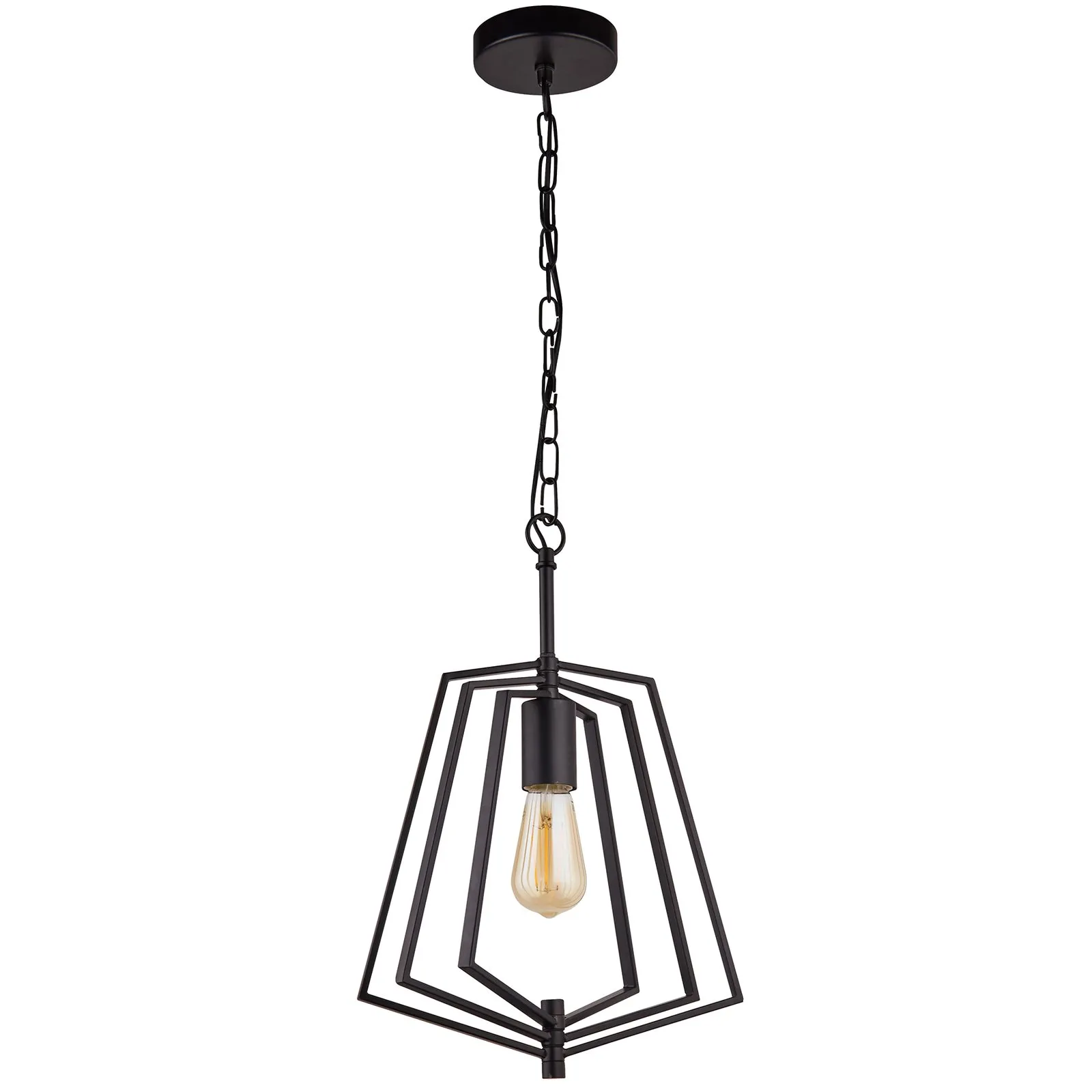 Lampada sospensione Slinky, 1 luce, nero satinato