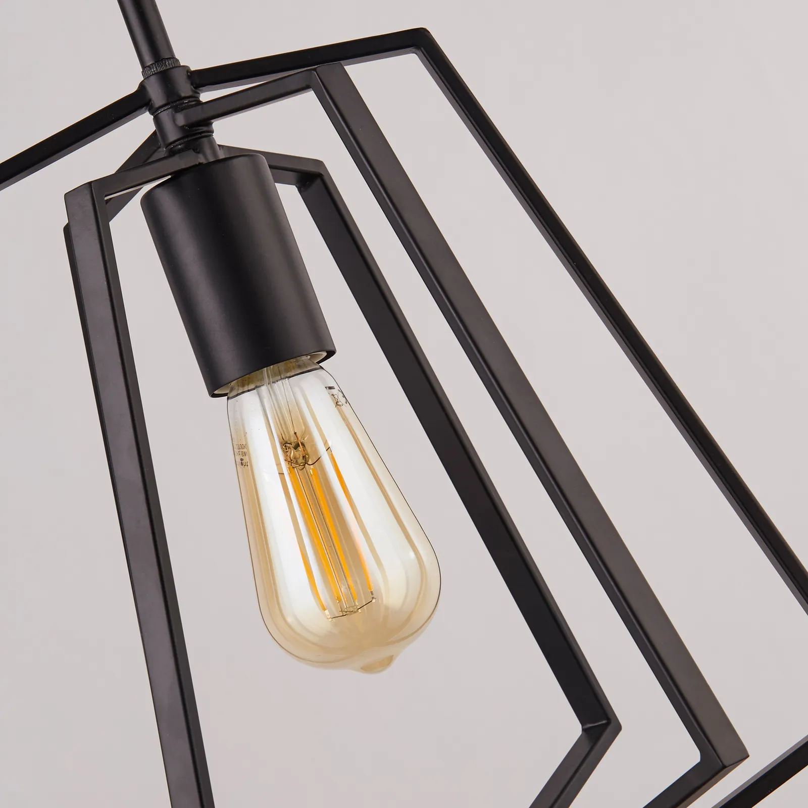 Lampada sospensione Slinky, 1 luce, nero satinato