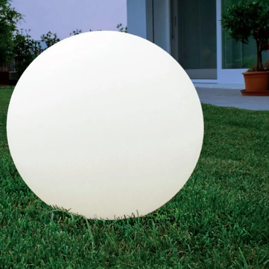 Lampada terra moderna Linea Light Group OH FL65 E27 16164 LED abat jour polietilene