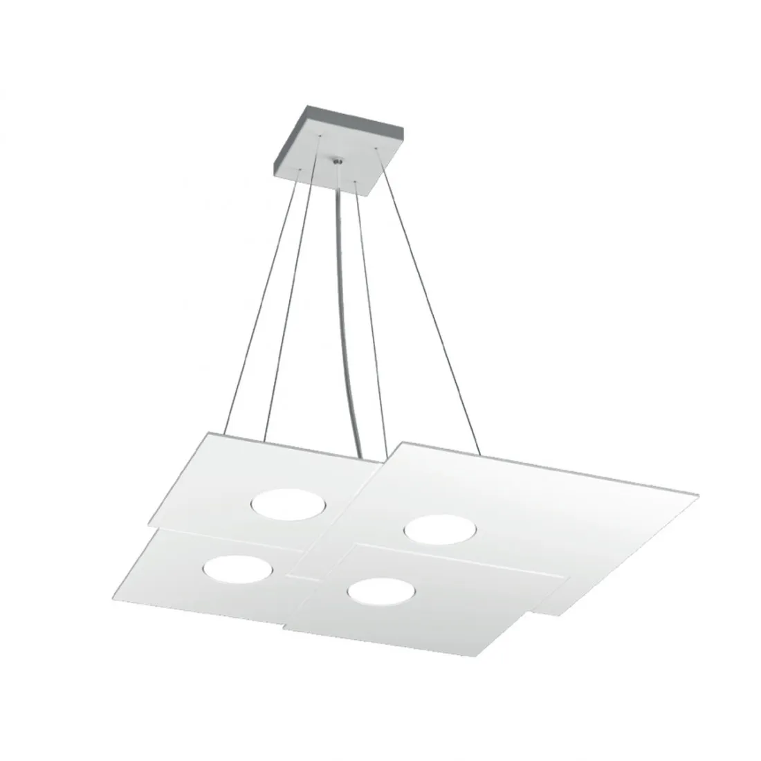 Lampadario moderno Top Light PLATE 1129 S4 Gx53 LED metallo monoemissione sospensione