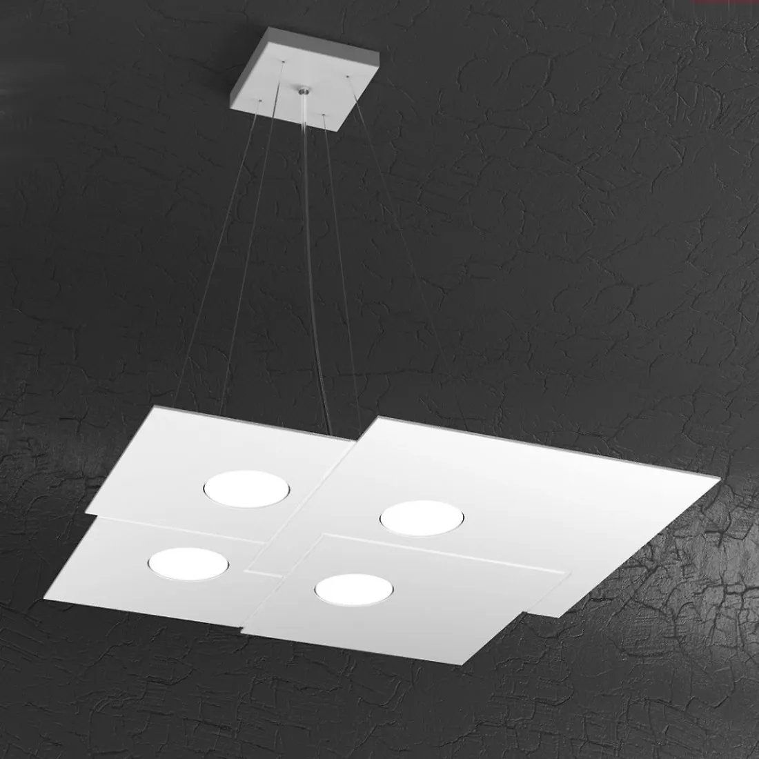 Lampadario moderno Top Light PLATE 1129 S4 Gx53 LED metallo monoemissione sospensione
