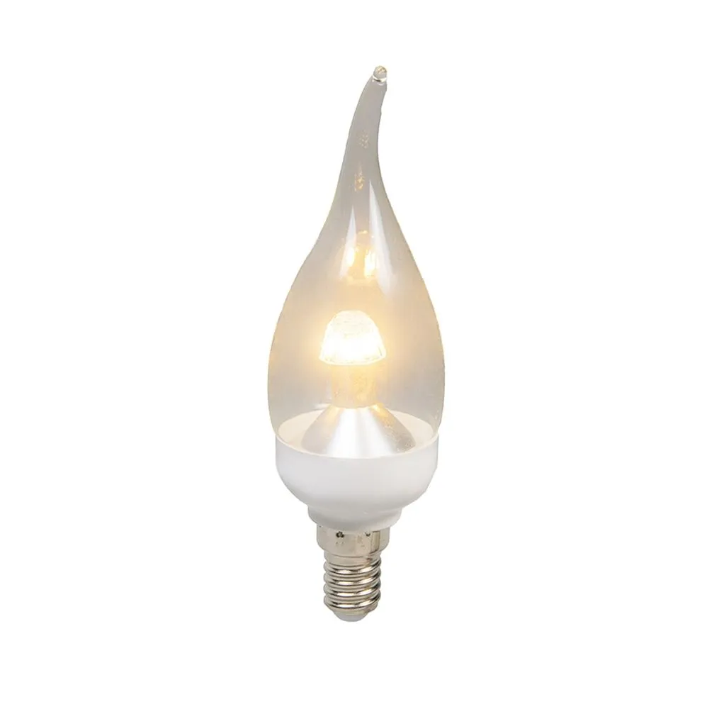 Lampadina colpo di vento E14 LED 4 Watt 250 Lumen Bianco caldo Dimmerabile