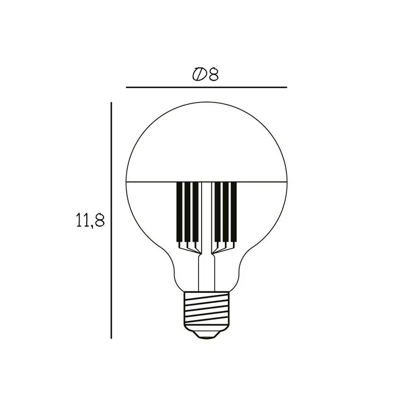 Lampadina LED 3,5W Globo Oro E27 - Design By Us | Acquista online