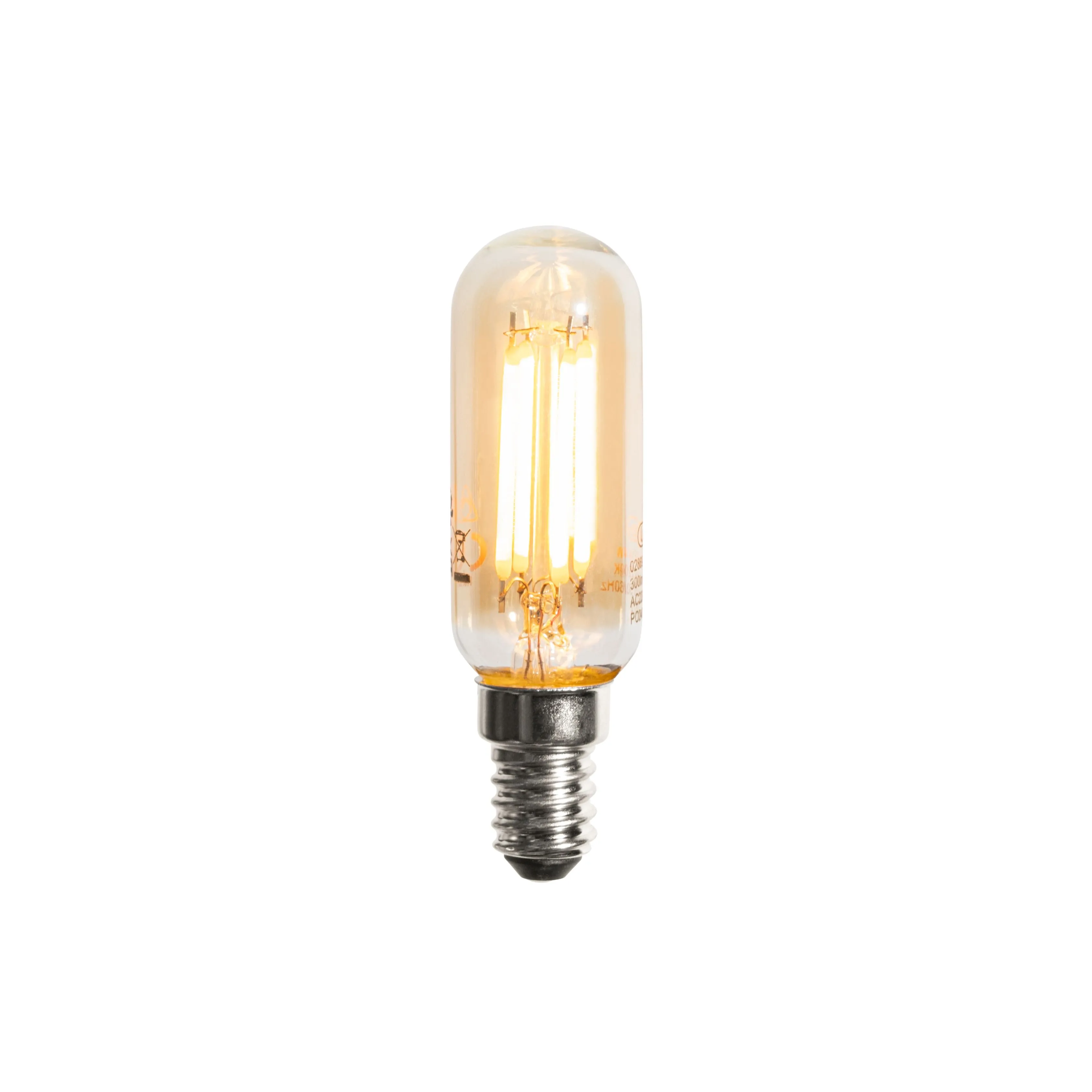 Lampadina LED dimmerabile E14 oro T25 4W 250lm 2200K