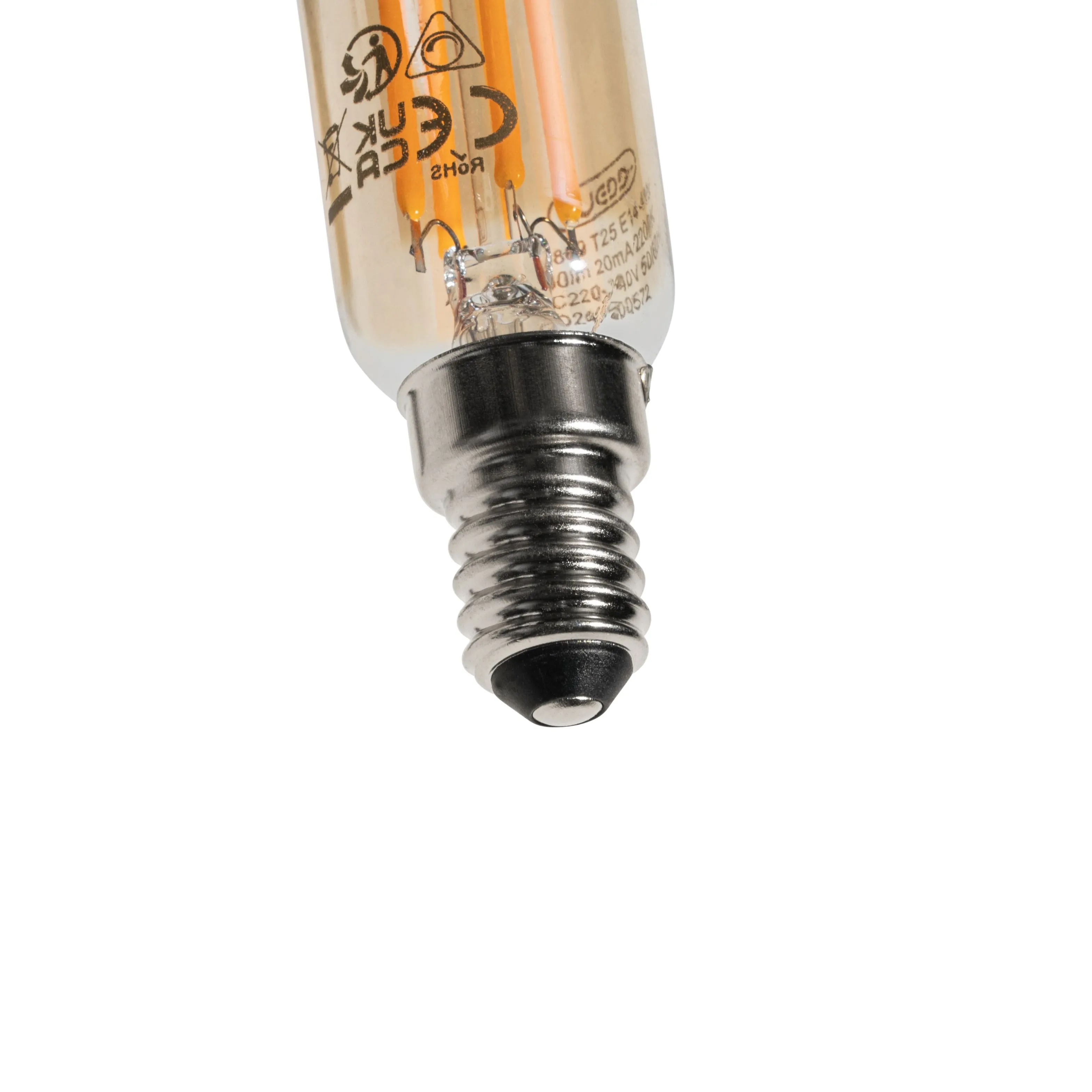 Lampadina LED dimmerabile E14 oro T25 4W 250lm 2200K