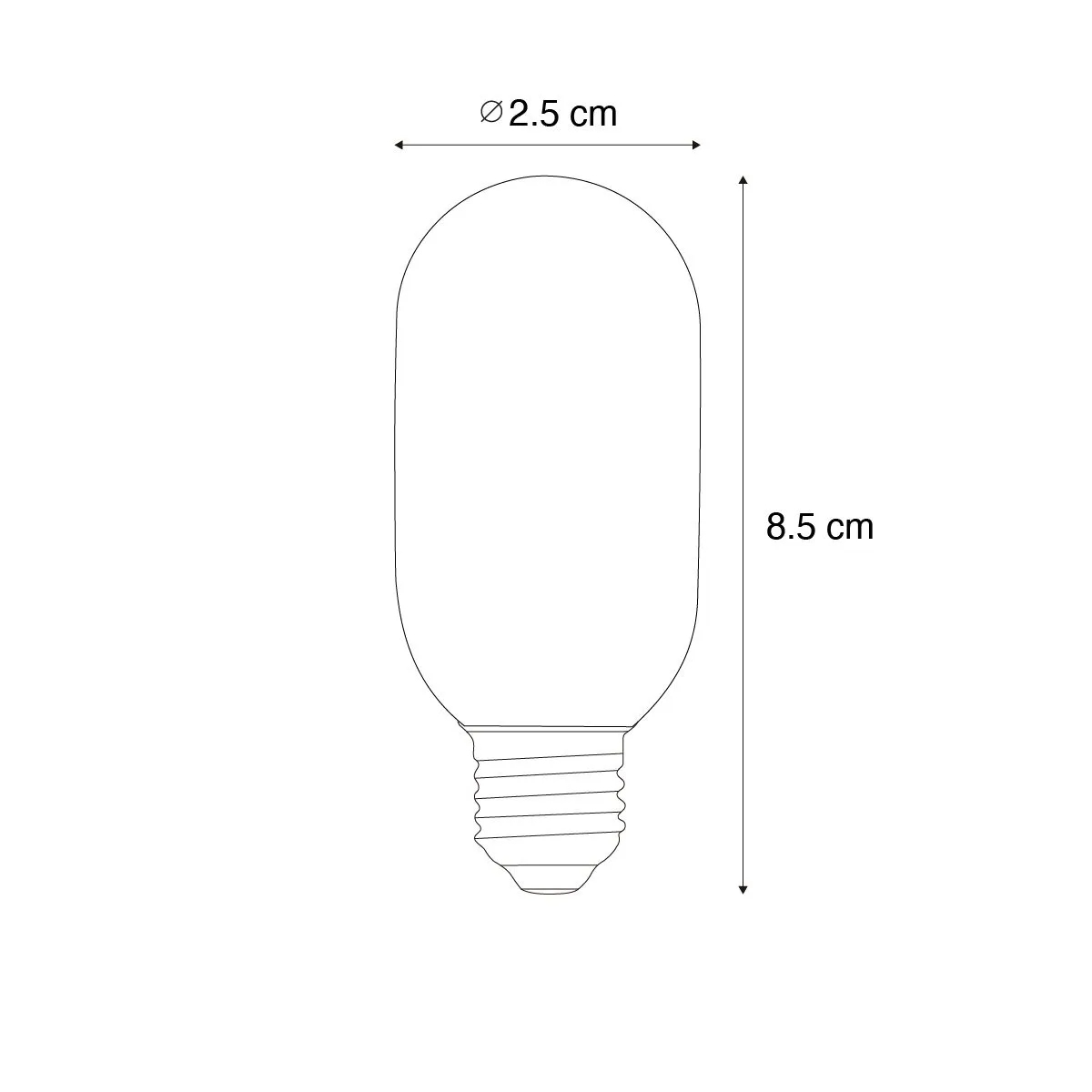 Lampadina LED dimmerabile E14 oro T25 4W 250lm 2200K