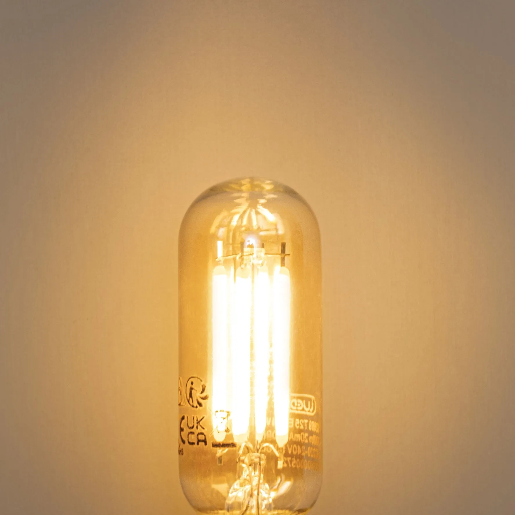Lampadina LED dimmerabile E14 oro T25 4W 250lm 2200K