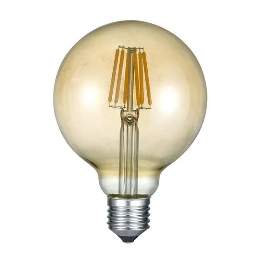 Lampadina LED globe E27 6W 2.700K ambra