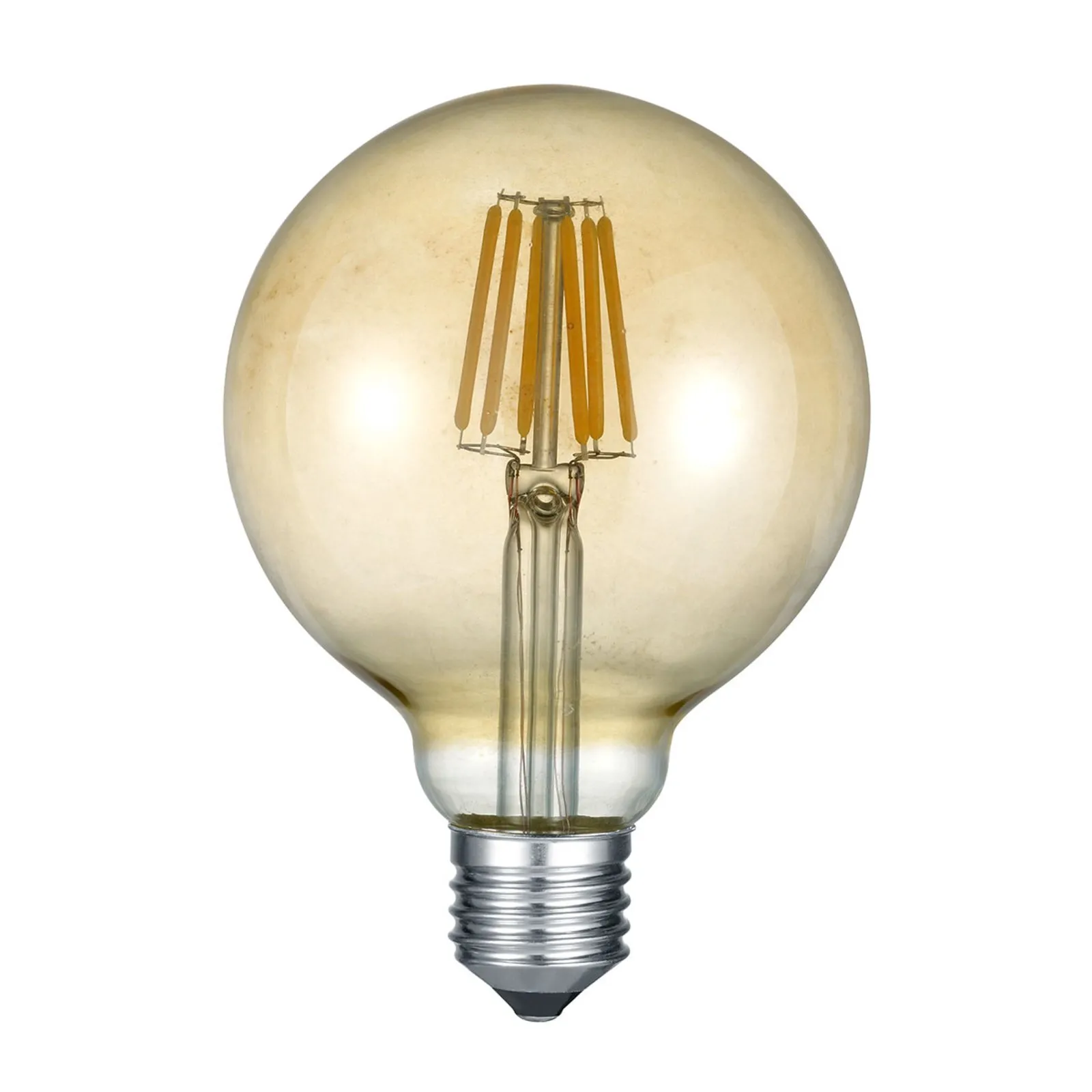 Lampadina LED globe E27 6W 2.700K ambra