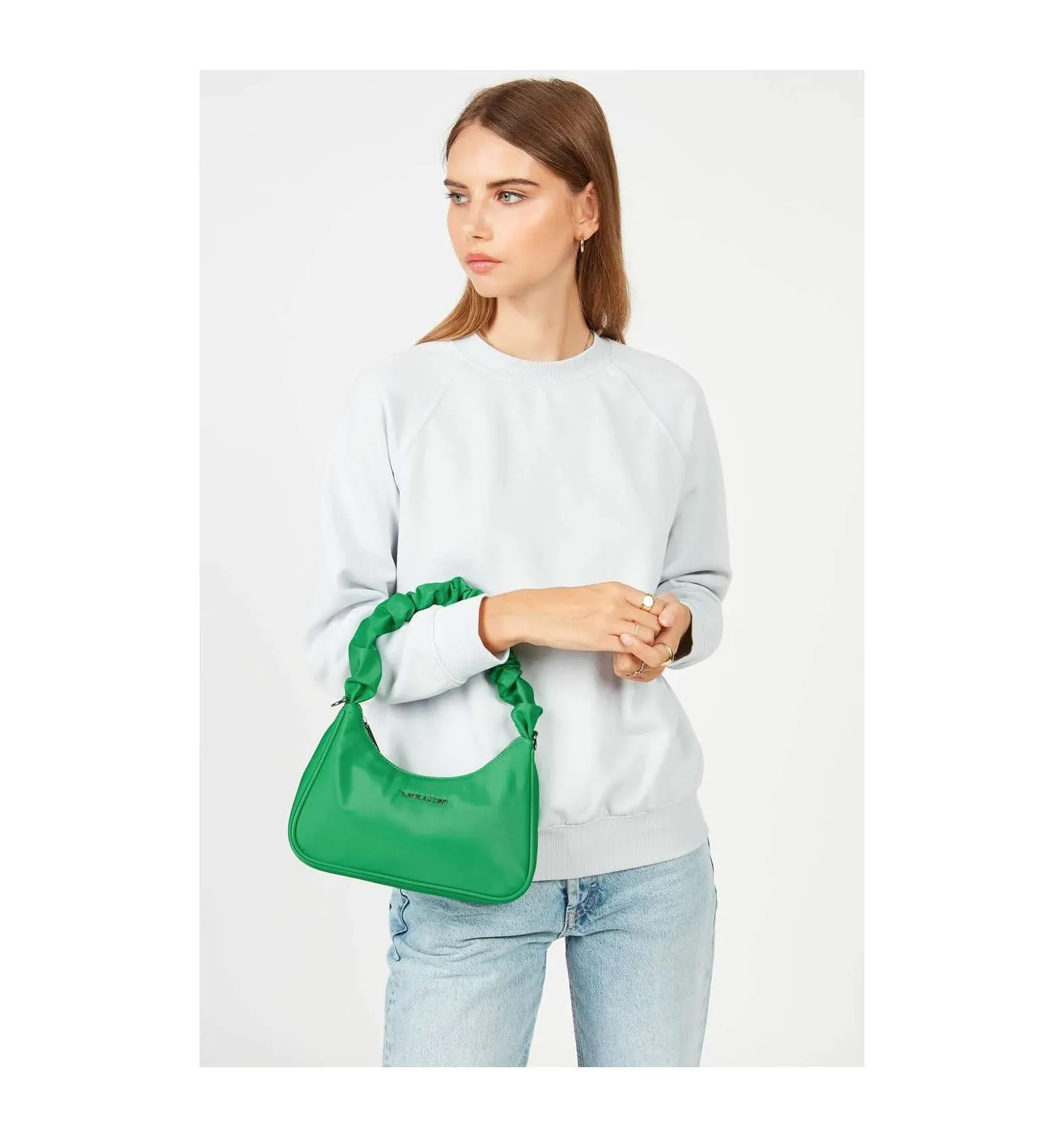 LANCASTER donna borsa baguette verde BASIC CHOUCHOU 510-68-VERT