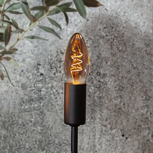 LED candela C35 E14 3W 1.800K 50 lm fumè