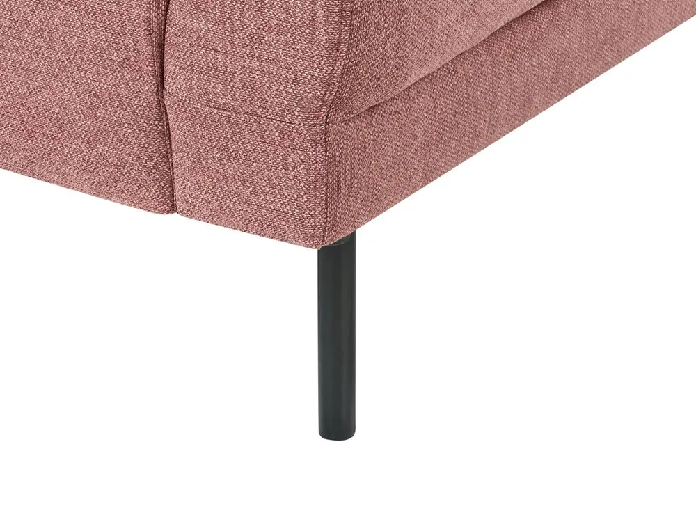 Left Hand 4 Seater Fabric Corner Sofa Pink BREDA