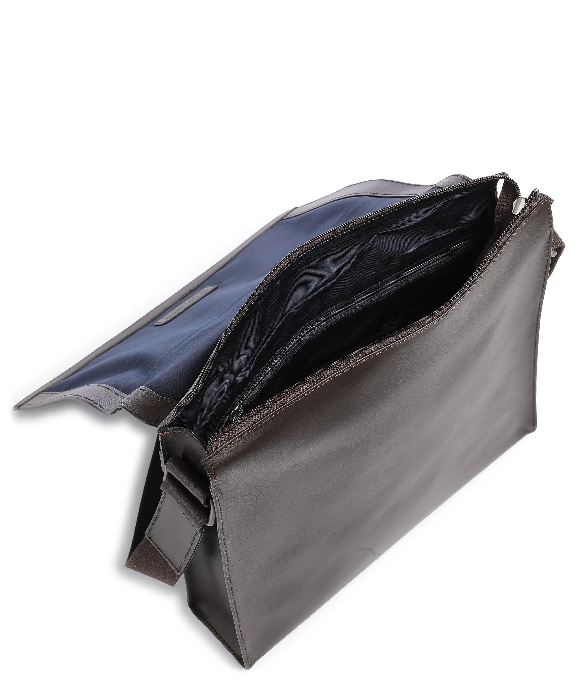  Leonhard Heyden Dakota Borsa a spalla pelle di vacchetta finemente grana marrone scuro  
