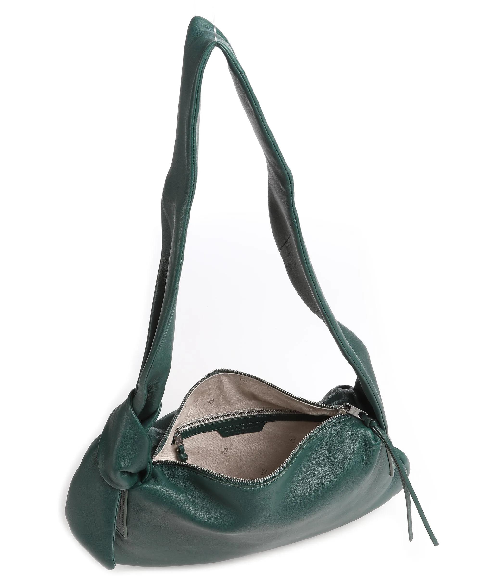  Liebeskind Erin M Borsa a tracolla pelle di pecora verde scuro  