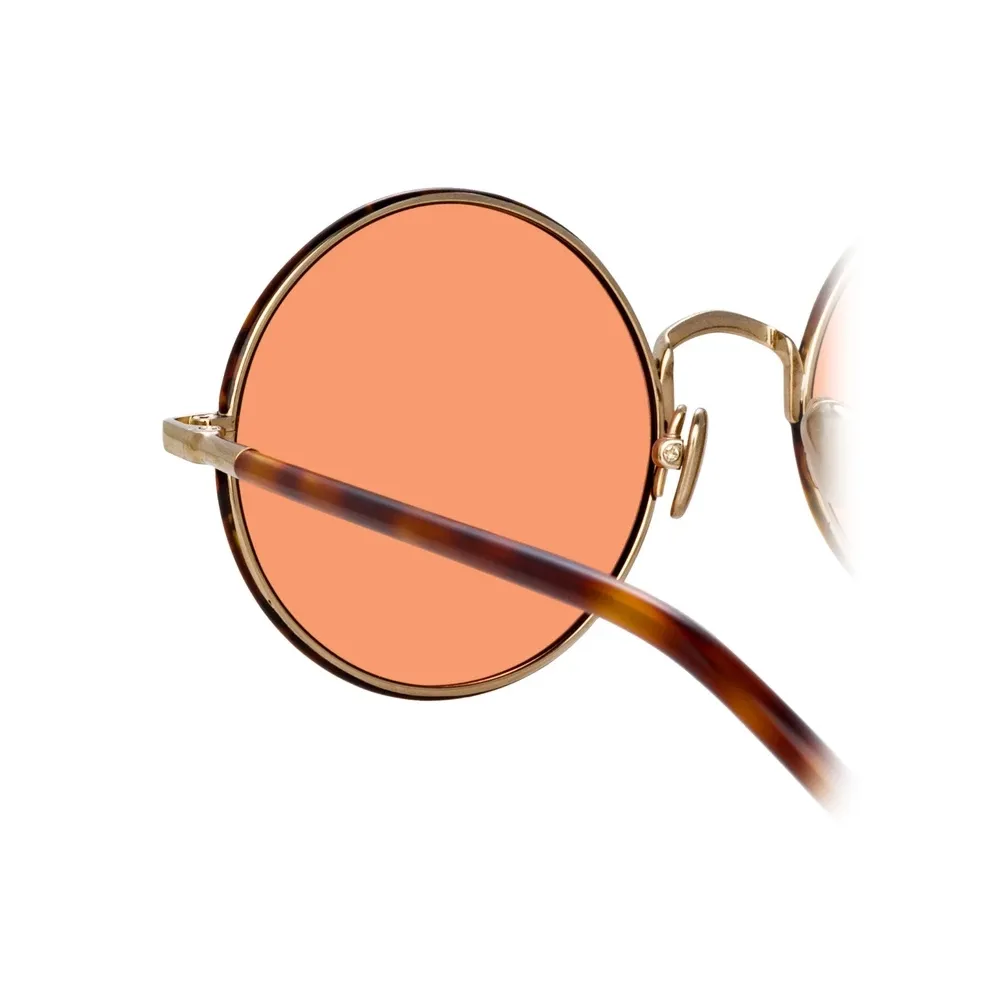 Linda Farrow - Occhiali da Sole Rotondi Welch in Tartaruga - LFL983C4SUN - Linda Farrow Eyewear