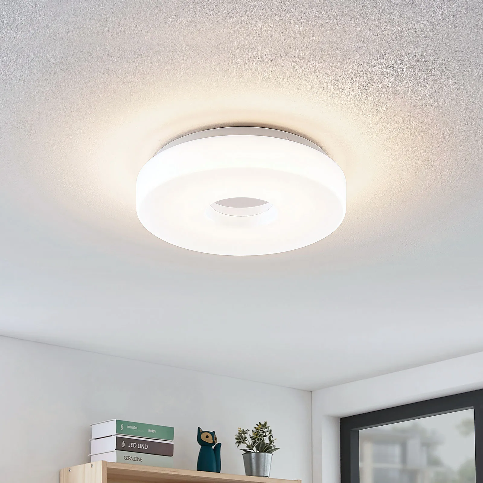 Lindby Florentina plafoniera LED, anello, 29,7 cm