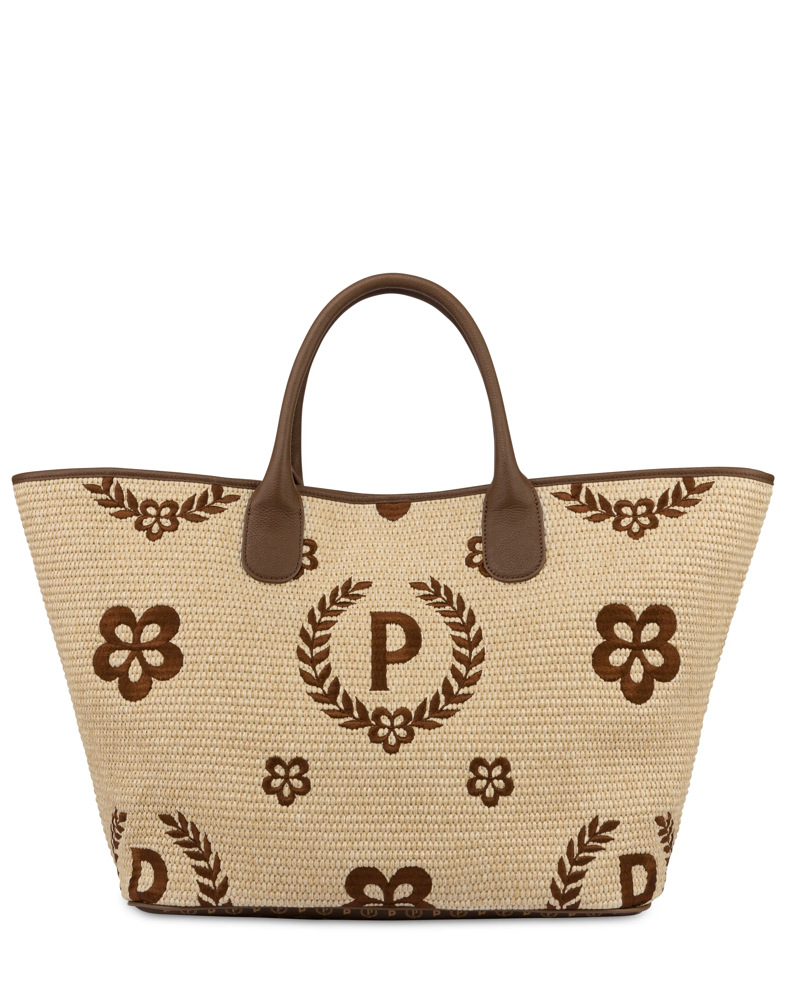     Linea Heritage Tote Bag In Paglia Macro Heritage Big Naturale/t.moro/marrone
