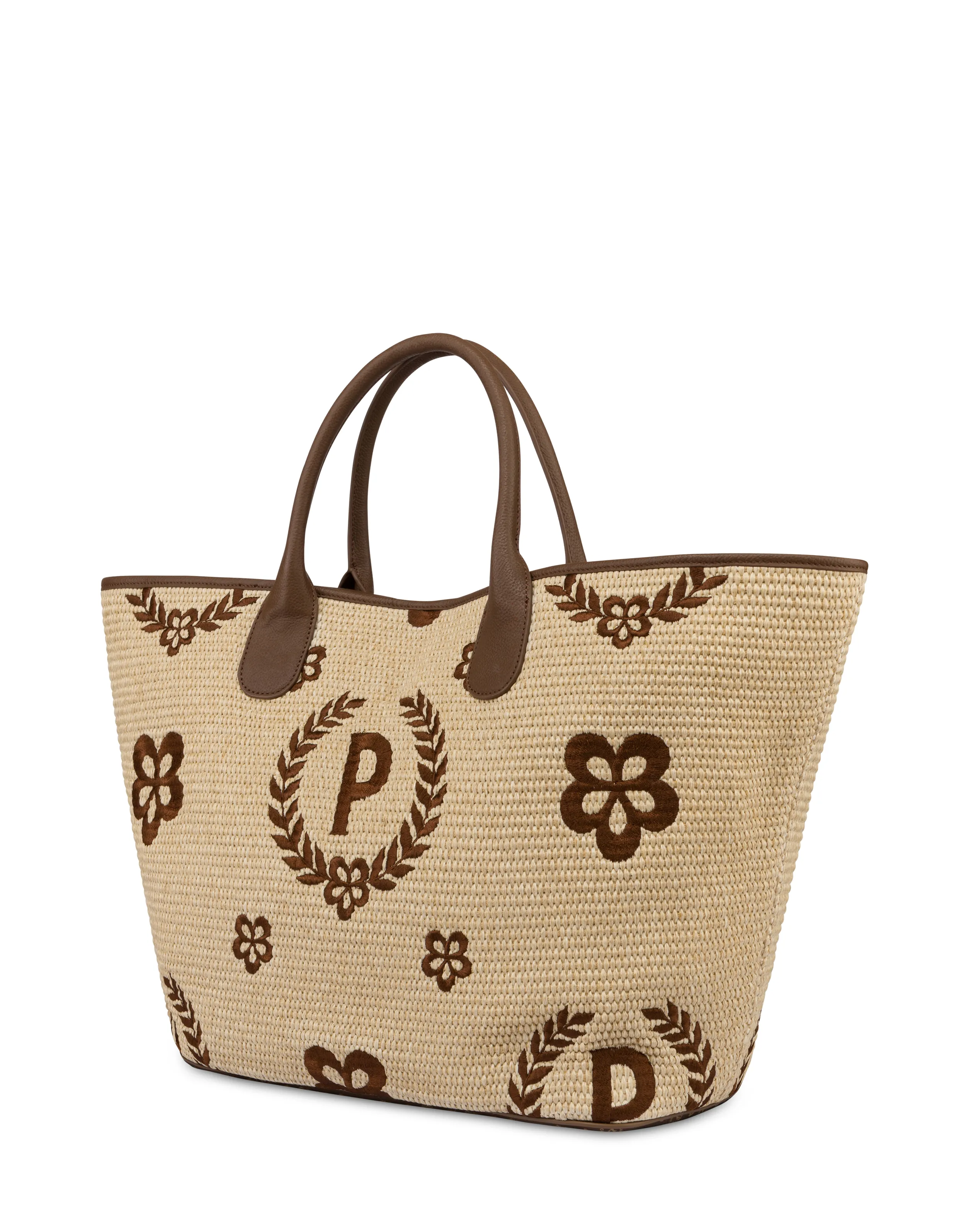     Linea Heritage Tote Bag In Paglia Macro Heritage Big Naturale/t.moro/marrone