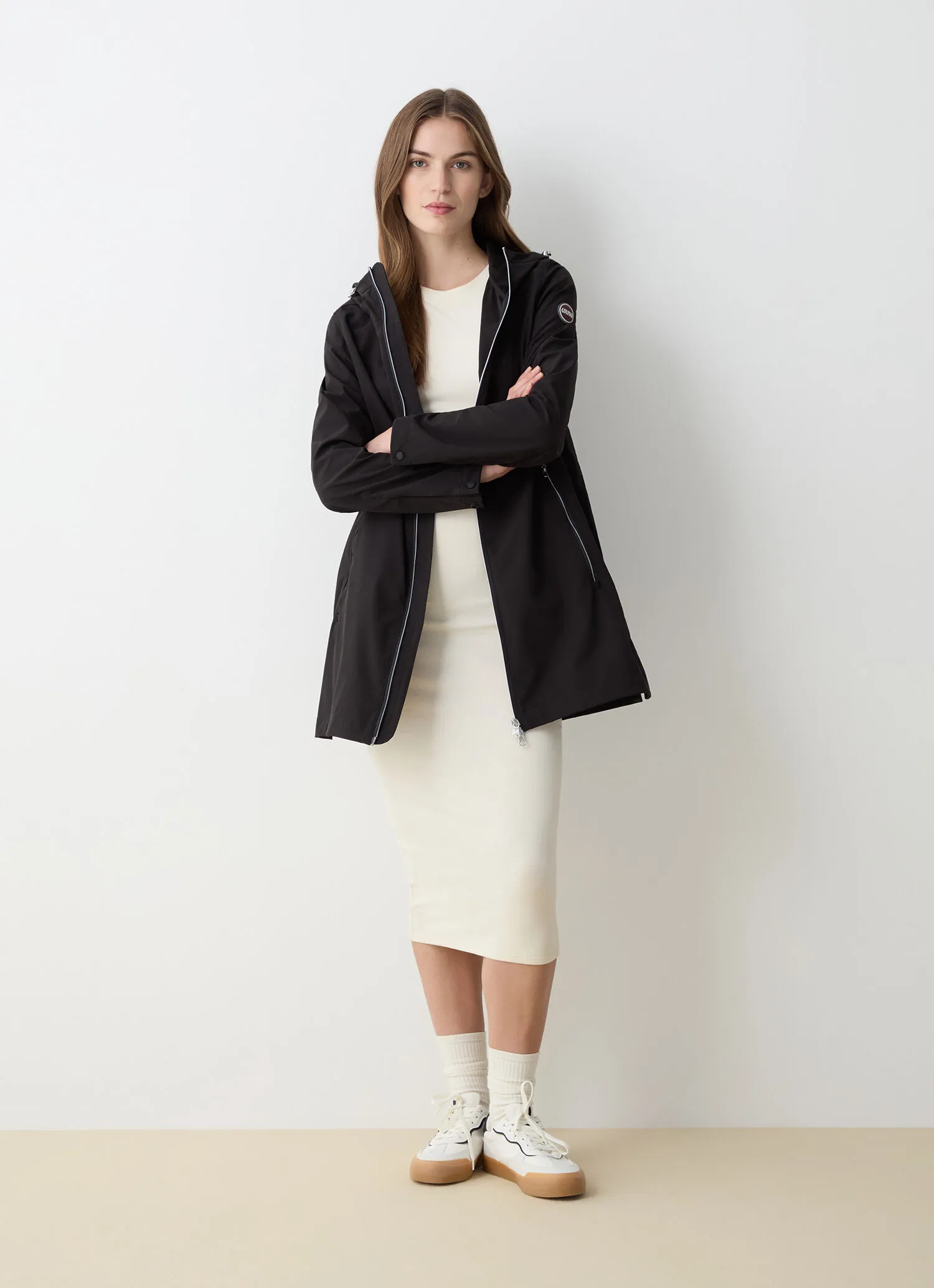 Long stretch softshell jacket
