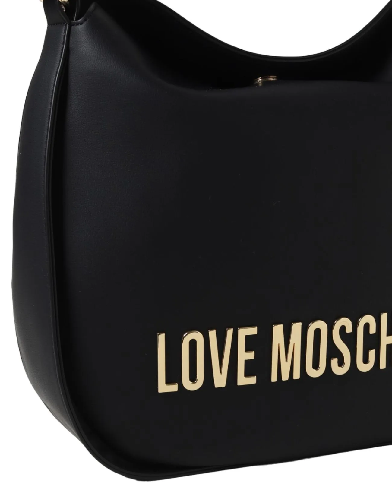 Love Moschino - Borsa a spalla in ecopelle con logo frontale in metallo | Studioarch.com