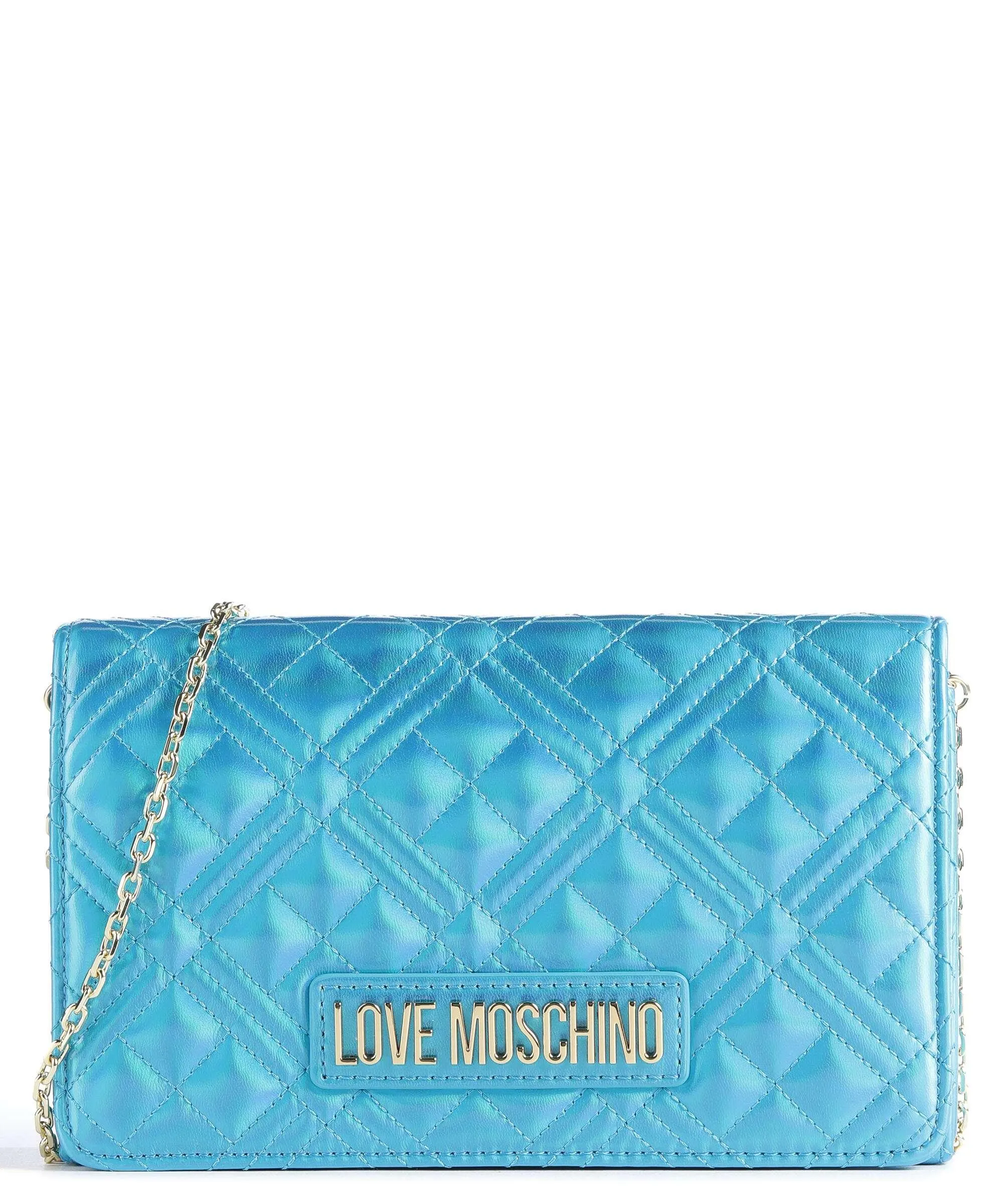  Love Moschino Smart Daily Borsa a tracolla pelle sintetica blu chiaro  