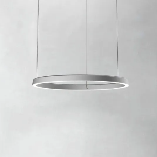 Luceplan Compendium Circle 72cm, alluminio