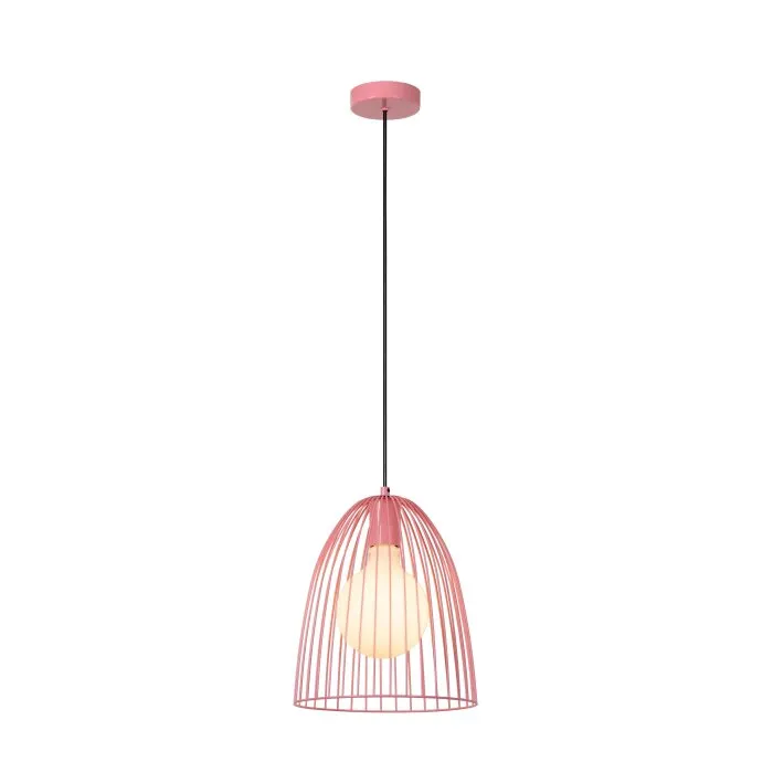 Lucide MACARONS Lampadario a sospensione Fucsia, 1-Luce