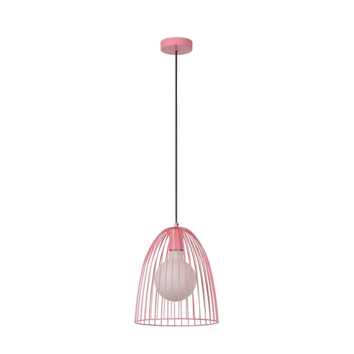 Lucide MACARONS Lampadario a sospensione Fucsia, 1-Luce