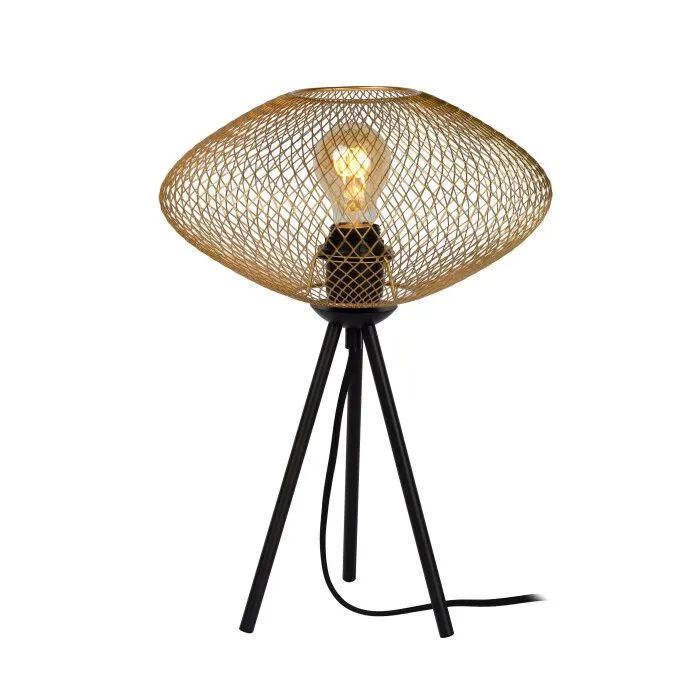 Lucide MESH Lampada da tavolo Nero, 1-Luce