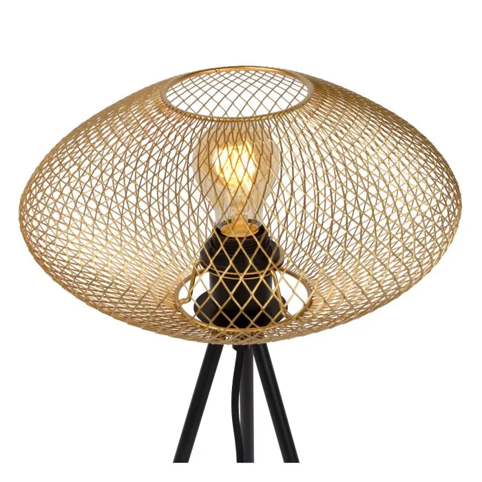 Lucide MESH Lampada da tavolo Nero, 1-Luce