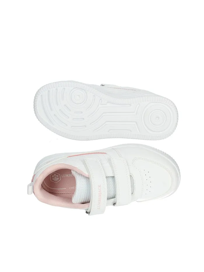 LUMBERJACK  SNEAKERS BASSA SB70411-002 BIANCO/ROSA